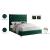 Cruz Velvet Queen Size Bed