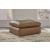 Emilia Leather Oversized Accent Ottoman