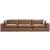 Emilia 3-Piece Leather Modular Sofa