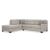 Mahoney 2-Piece Polyester L-Shaped Sectional Sofa w/Left Arm Chaise Facing