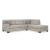 Mahoney 2-Piece Polyester L-Shaped Sectional Sleeper w/Right Arm Chaise Facing