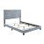 Warner Velvet Upholstered Bed, Eastern King Size