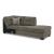 Mahoney 2-Piece Polyester L-Shaped Sectional Sleeper w/Right Arm Chaise Facing