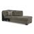 Mahoney 2-Piece Polyester L-Shaped Sectional Sofa w/Right Arm Chaise Facing