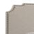 Tamarac Fabric Upholstered Nailhead Panel Bed, Eastern King Size