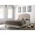 Tamarac Fabric Upholstered Nailhead Panel Bed, Eastern King Size