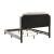 Tamarac Fabric Upholstered Nailhead Panel Bed, Queen Size