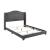 Tamarac Fabric Upholstered Nailhead Panel Bed
