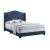 Sonoma Fabric Camel Back Headboard Panel Bed, Queen Size