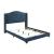 Sonoma Fabric Camel Back Headboard Panel Bed, Queen Size