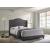 Sonoma Fabric Camel Back Headboard Panel Bed, Eastern King Size