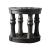 Mika Wood Round Storage End Table