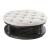Mika Wood Round Storage Coffee Table w/Fabric Cushion Top