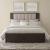 Modern Edge Upholstered Bedroom Set | Caffe Finish