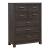 Modern Edge Upholstered Bedroom Set | Caffe Finish