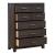 Modern Edge Upholstered Bedroom Set | Caffe Finish