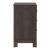 Modern Edge Wood Nightstand w/Charging Station & 3 Drawers