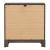 Modern Edge Wood Nightstand w/Charging Station & 3 Drawers