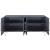 Anastasia 4-Door Wood Veneer Lacquer Sideboard with Acrylic Legs & Chrome Tips