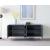 Anastasia 4-Door Wood Veneer Lacquer Sideboard with Acrylic Legs & Chrome Tips