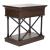Tribeca Rectangular Wood Chair Side Table w/Drawer