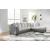 SM Clairette Court 2-Piece Polyester Fabric L-Shaped Sectional Sofa