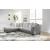 SM Clairette Court Fabric/Faux Leather Left 2-Piece Sectional w/Chaise