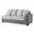 SM Clairette Court Fabric/Faux Leather Right 2-Piece Sectional w/Chaise