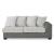 SM Clairette Court Fabric/Faux Leather Right 2-Piece Sectional w/Chaise
