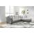 SM Clairette Court Fabric/Faux Leather Right 2-Piece Sectional w/Chaise