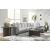 SM Clairette Court Fabric/Faux Leather Right 2-Piece Sectional w/Chaise