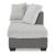 WRS Clairette Court Fabric/Faux Leather Right 2-Piece Sectional w/Chaise
