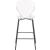 Clarion Polycarbonate Counter Stool with Matte Black Metal Frame