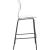 Clarion Polycarbonate Counter Stool with Matte Black Metal Frame
