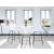 Clarion Polycarbonate Counter Stool with Matte Black Metal Frame