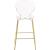 Clarion Polycarbonate Counter Stool with Metal Frame