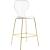 Clarion Polycarbonate Counter Stool with Metal Frame