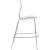 Clarion Polycarbonate Counter Stool with Chrome Metal Frame
