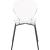 Clarion Polycarbonate Dining Chair with Matte Black Metal Frame