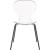 Clarion Polycarbonate Dining Chair with Matte Black Metal Frame