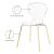 Clarion Polycarbonate Dining Chair with Metal Frame