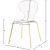Clarion Polycarbonate Dining Chair with Metal Frame