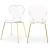 Clarion Polycarbonate Dining Chair with Metal Frame