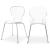 Clarion Polycarbonate Dining Chair with Chrome Metal Frame