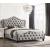 Bella Velvet Tufted Panel Bed, California King Size