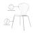 Clarion Polycarbonate Dining Chair with Chrome Metal Frame