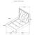 Bowfield Fabric Bed w/Nailhead Trim, Queen Size