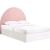 June Velvet Upholstered Arched Headboard, Queen/Full Size