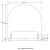 June Velvet Upholstered Arched Headboard, Twin Size