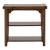 Aspen Skies Rectangular Wood Storage Chair Side Table